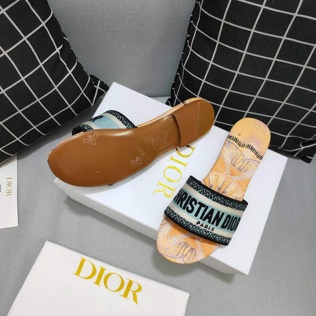 Dior Women's Slippers Designer Dior Sandals Flats Shoes D81213