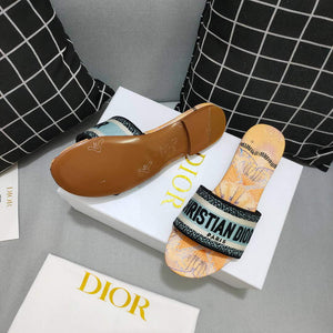 Dior Women's Slippers Designer Dior Sandals Flats Shoes D81213 - 35 - View 4