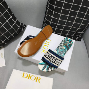 Dior Women's Slippers Designer Dior Sandals Flats Shoes D81214 - 35 - View 8