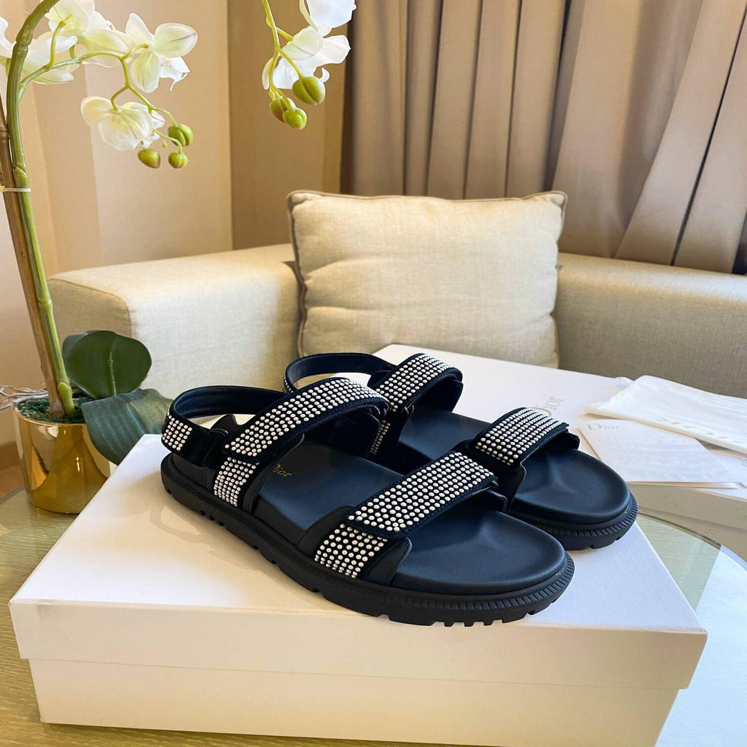 Dior Women's Slippers Designer Dior Sandals Flats Shoes D81190