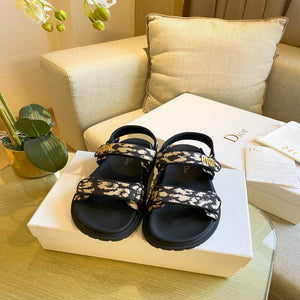 Dior Women's Slippers Designer Dior Sandals Flats Shoes D81193 - 35 - View 1