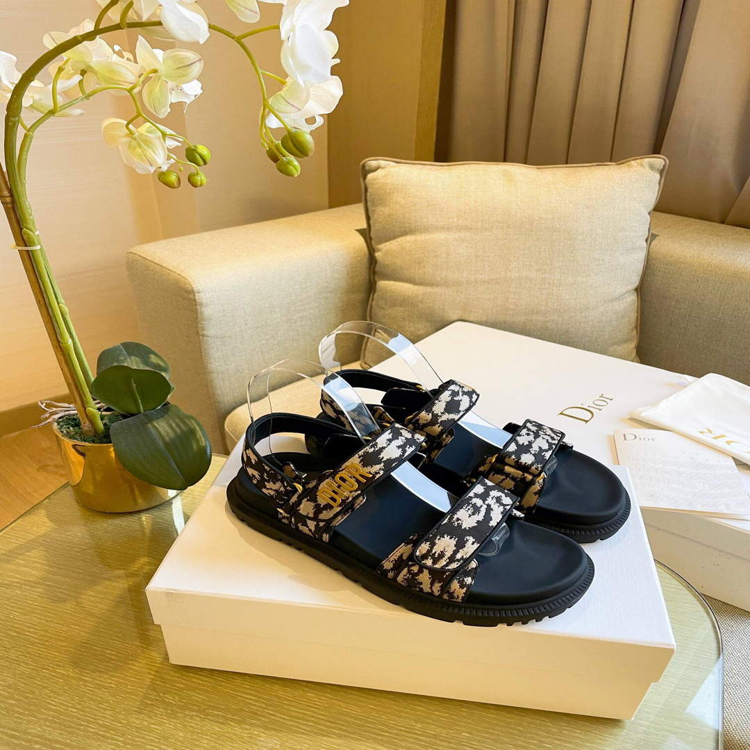 Dior Women's Slippers Designer Dior Sandals Flats Shoes D81193