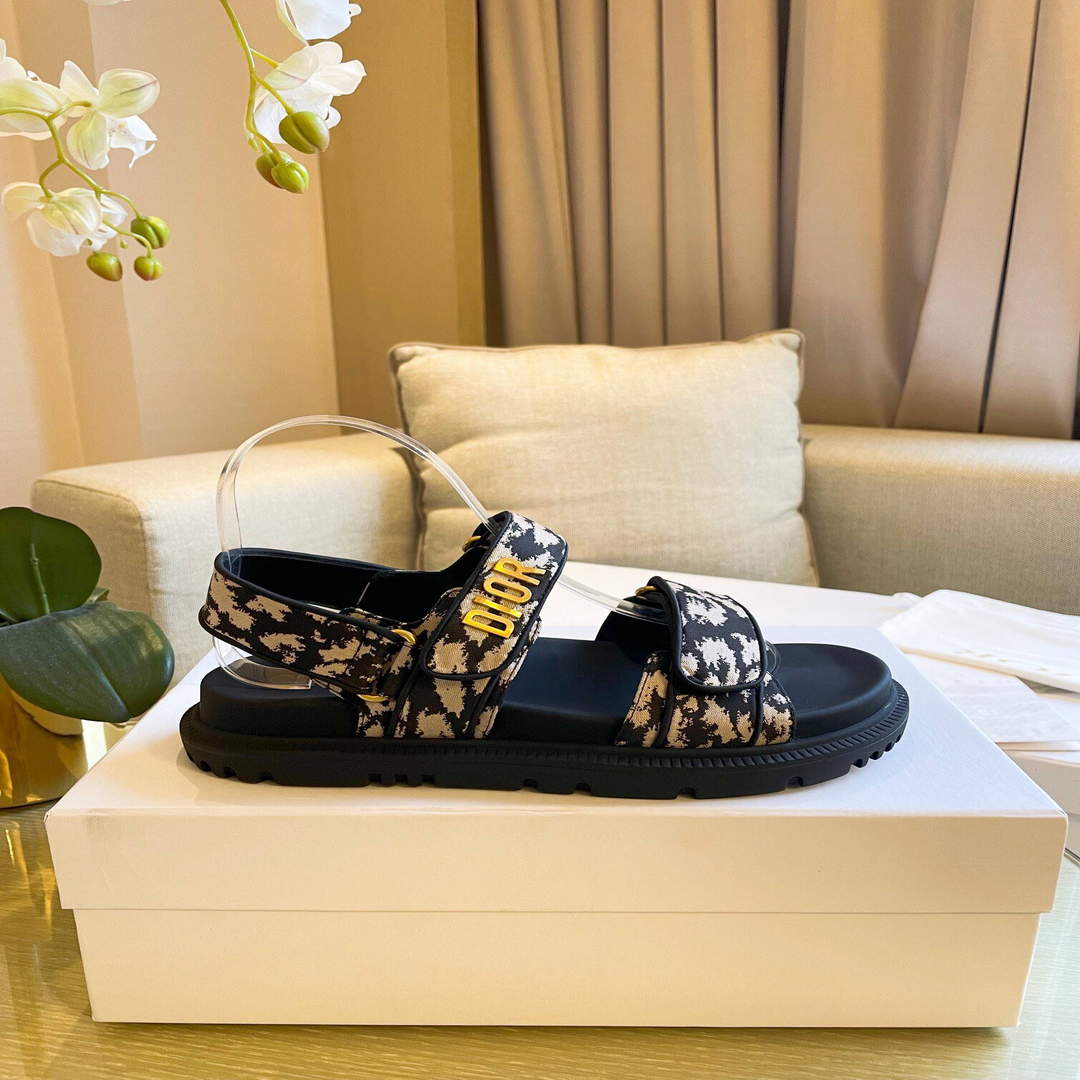 Dior Women's Slippers Designer Dior Sandals Flats Shoes D81193
