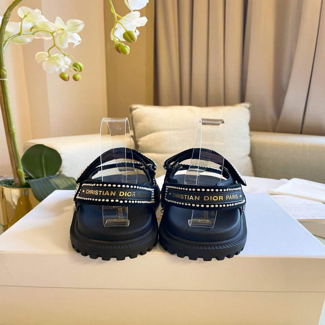 Dior Women's Slippers Designer Dior Sandals Flats Shoes D81190
