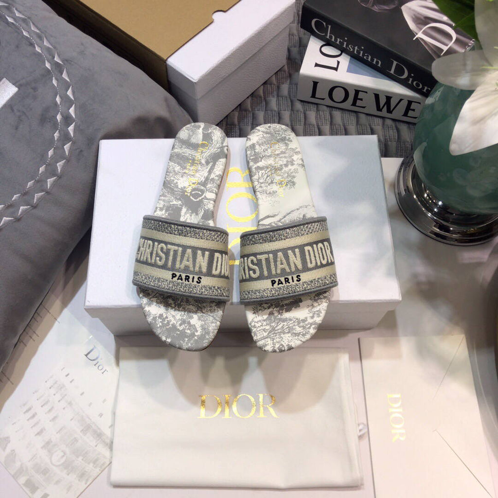 Dior Women's Slippers Designer Dior Sandals Flats Shoes D81195