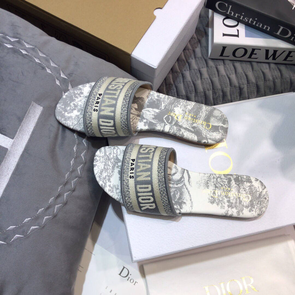 Dior Women's Slippers Designer Dior Sandals Flats Shoes D81195