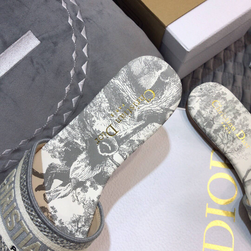Dior Women's Slippers Designer Dior Sandals Flats Shoes D81195