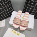 Dior Women's Slippers Designer Dior Sandals Flats Shoes D81196