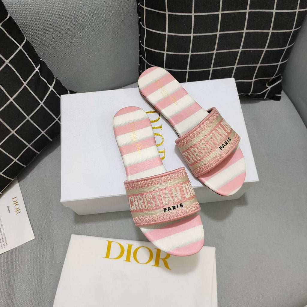 Dior Women's Slippers Designer Dior Sandals Flats Shoes D81196