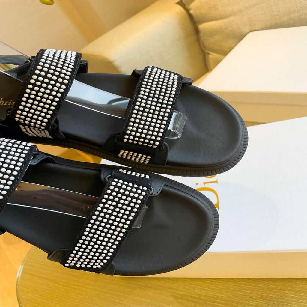 Dior Women's Slippers Designer Dior Sandals Flats Shoes D81190