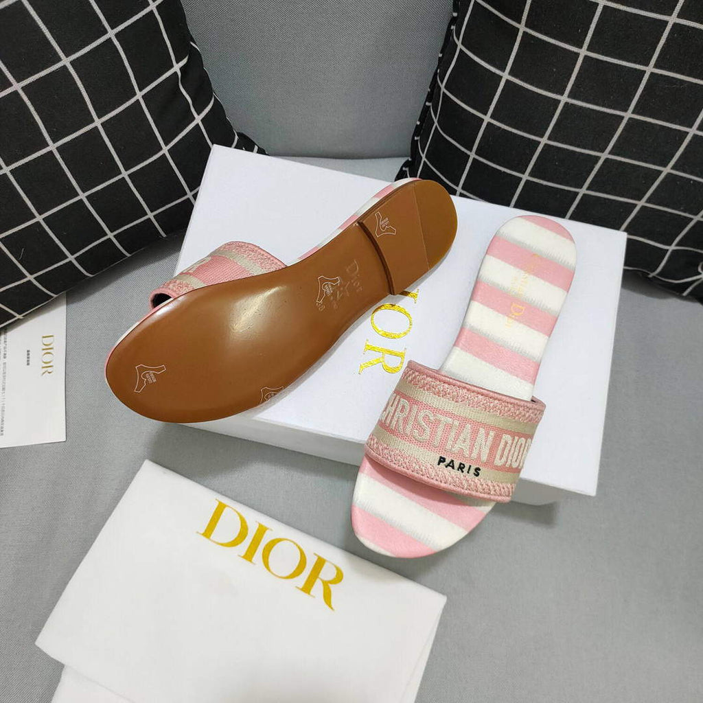 Dior Women's Slippers Designer Dior Sandals Flats Shoes D81196