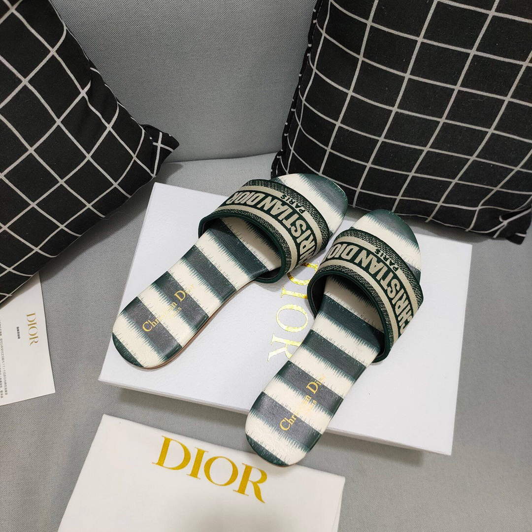 Dior Women's Slippers Designer Dior Sandals Flats Shoes D81198