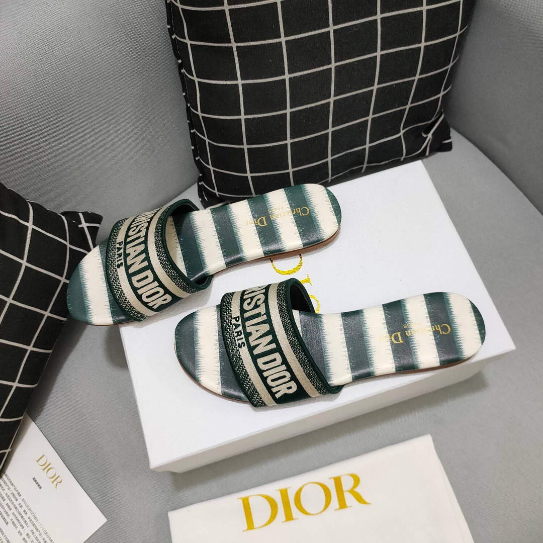 Dior Women's Slippers Designer Dior Sandals Flats Shoes D81198