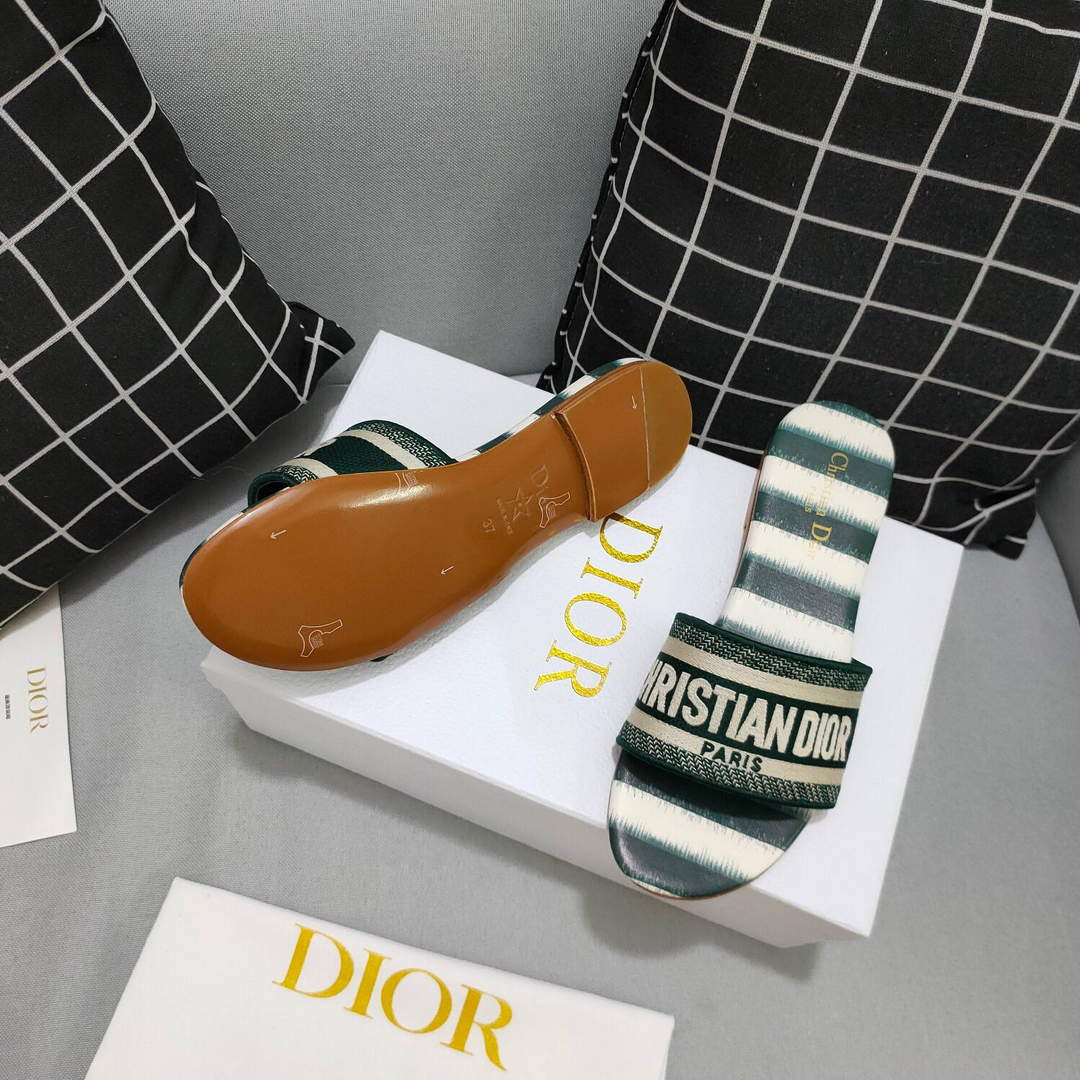 Dior Women's Slippers Designer Dior Sandals Flats Shoes D81198
