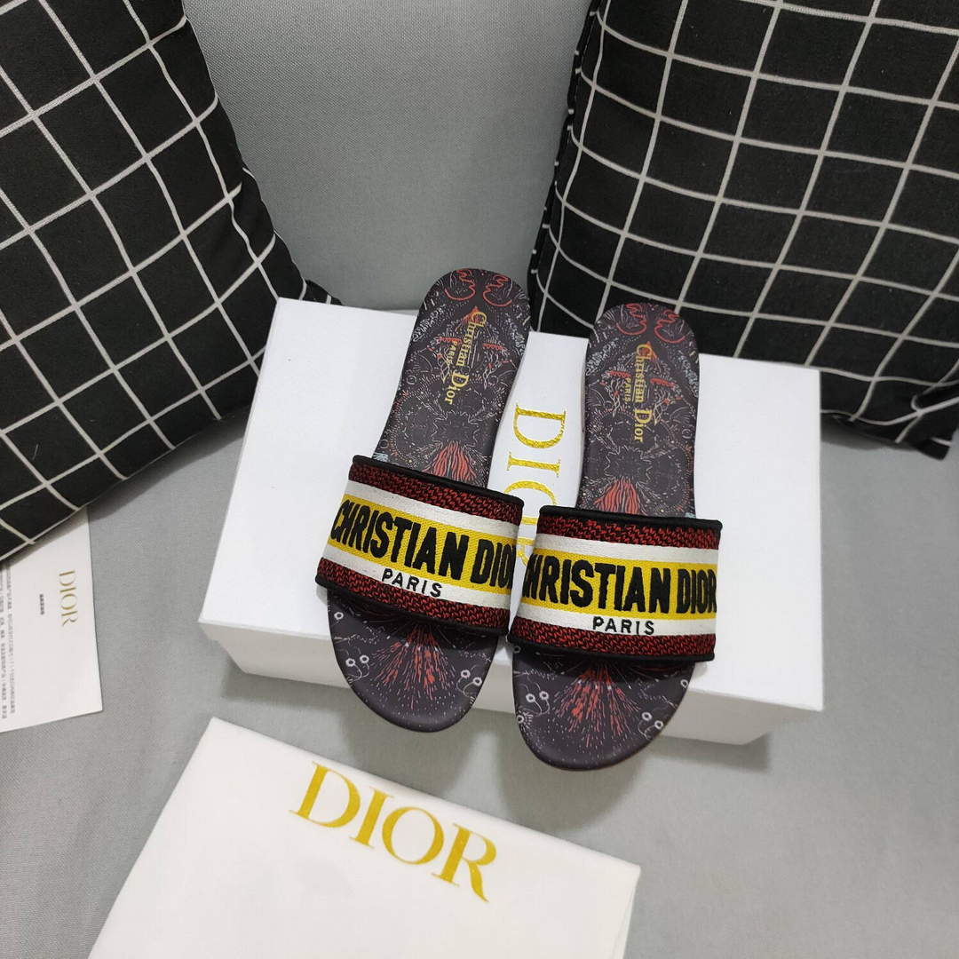Dior Women's Slippers Designer Dior Sandals Flats Shoes D81199