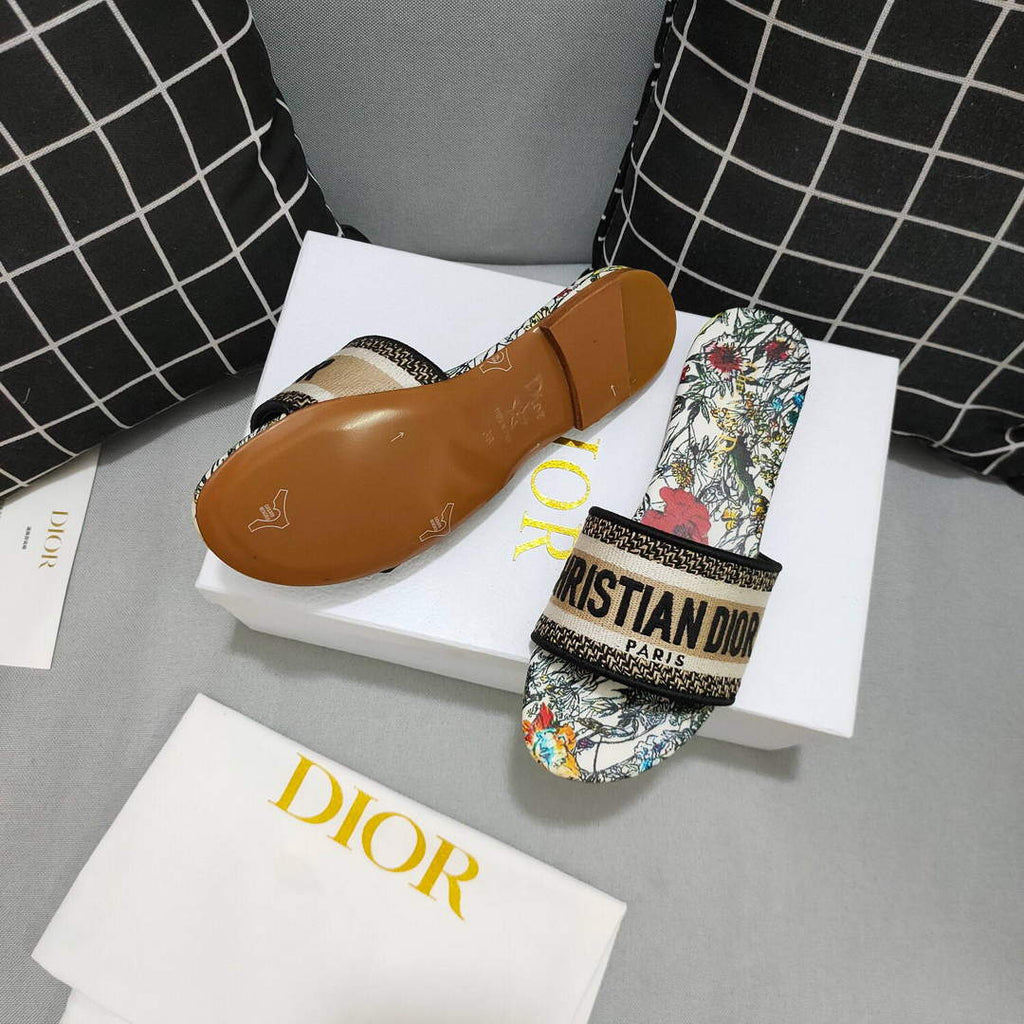 Dior Women's Slippers Designer Dior Sandals Flats Shoes D81200