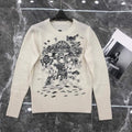 Dior 154S32 Women's Sweaters Designer Dior Ecru Dior Des Vents Cashmere 38109