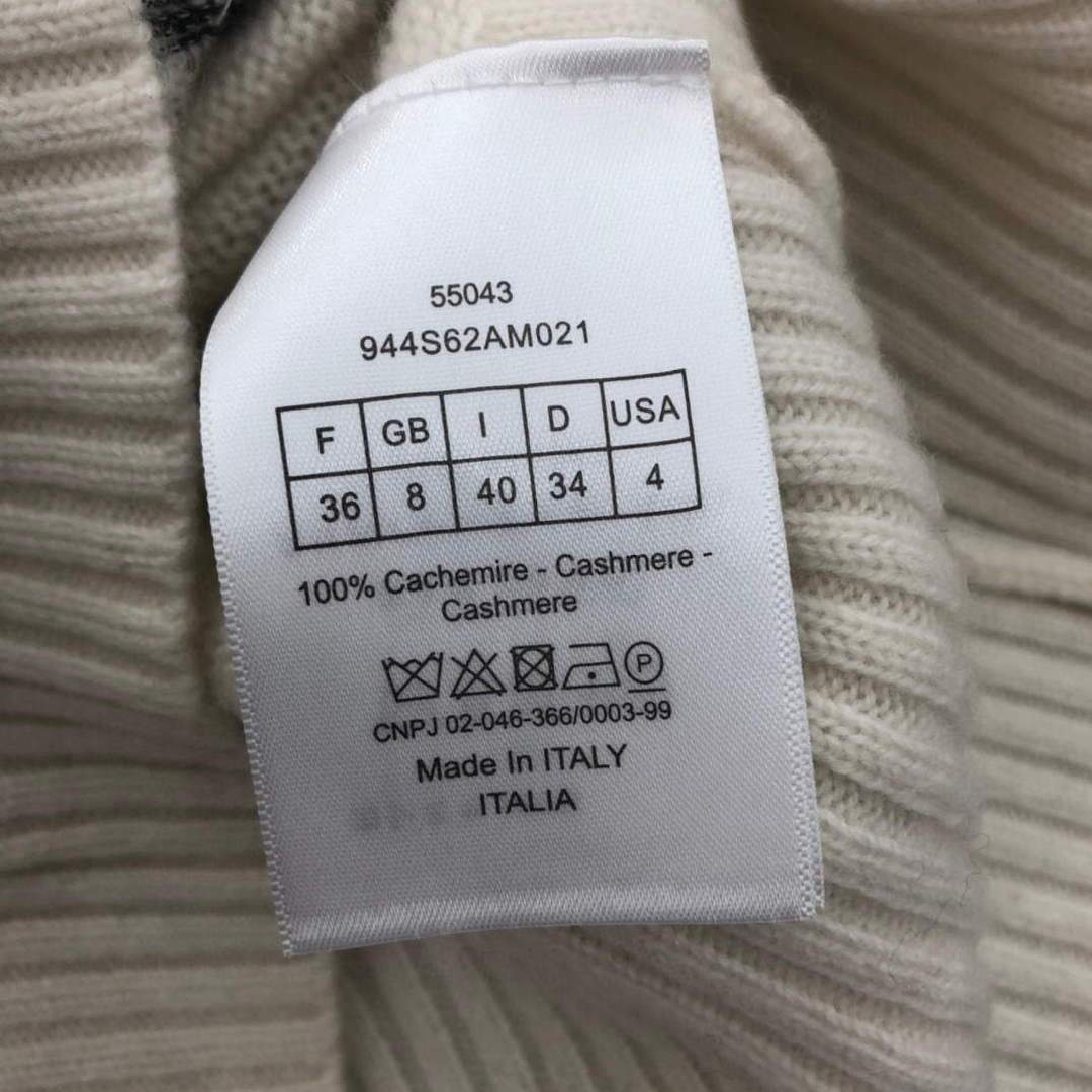 Dior 154S32 Women's Sweaters Designer Dior Ecru Dior Des Vents Cashmere 38109
