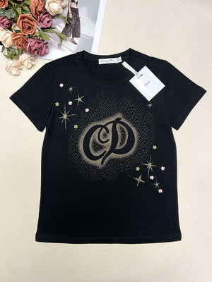 Dior Women's T-shirt Fashion Clothing D82608 - Black / S - View 1