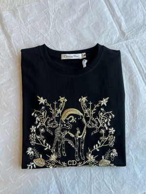 Dior Women's T-shirt Fashion Clothing D82617 - Black / S - View 8