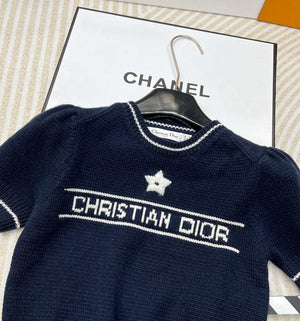 Dior Women's T-shirt Fashion Clothing D82701 Five-star embroidered short sleeves - S - View 8