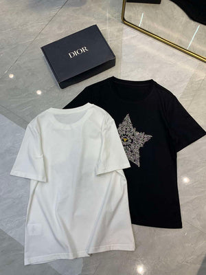 Dior Women's T-shirt Fashion Clothing embroidery D82614 - White / S - View 3