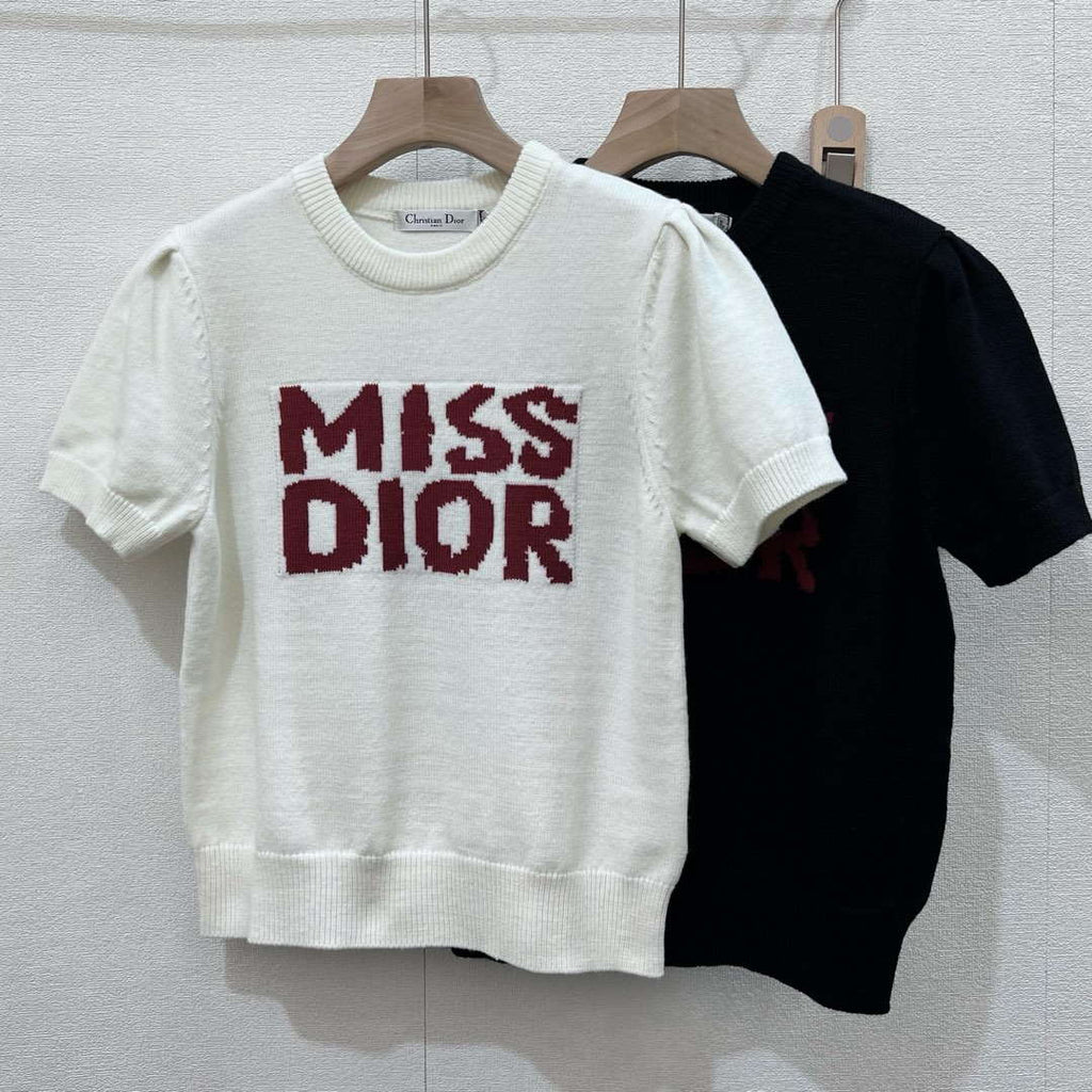 Dior Women's T-shirt Fashion Clothing Rabbit fur D82603