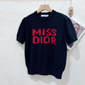Dior Women's T-shirt Fashion Clothing Rabbit fur D82603