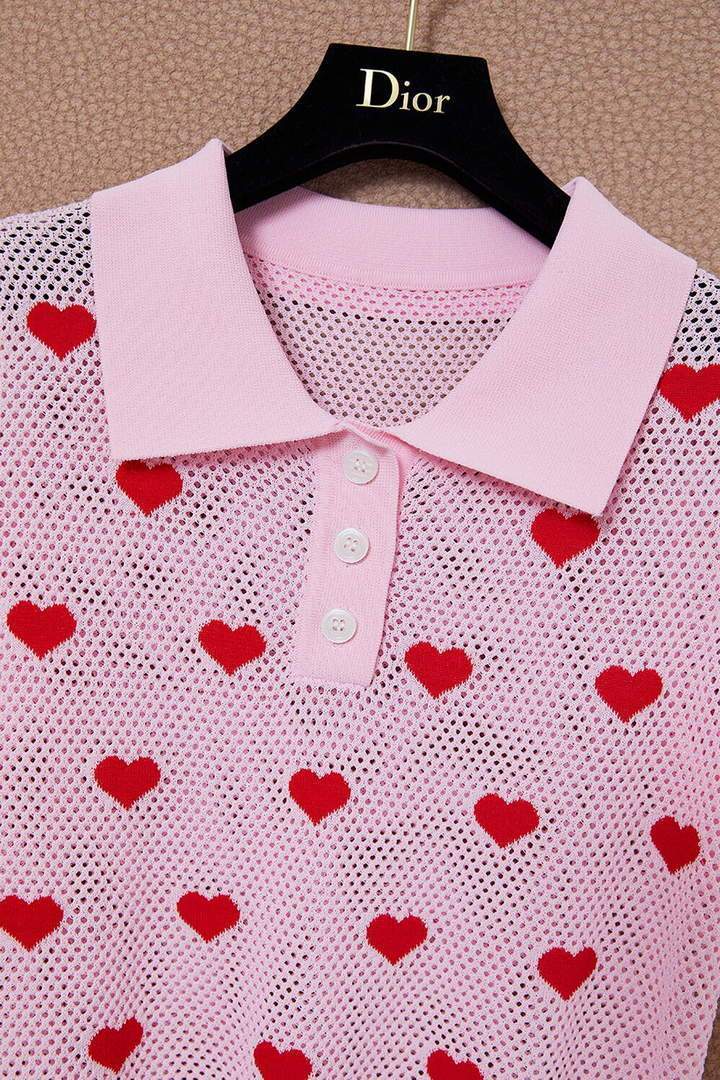 Dior Women's T-Shirts Designer Dior Clothing Pink 38091 - luxibagsmall