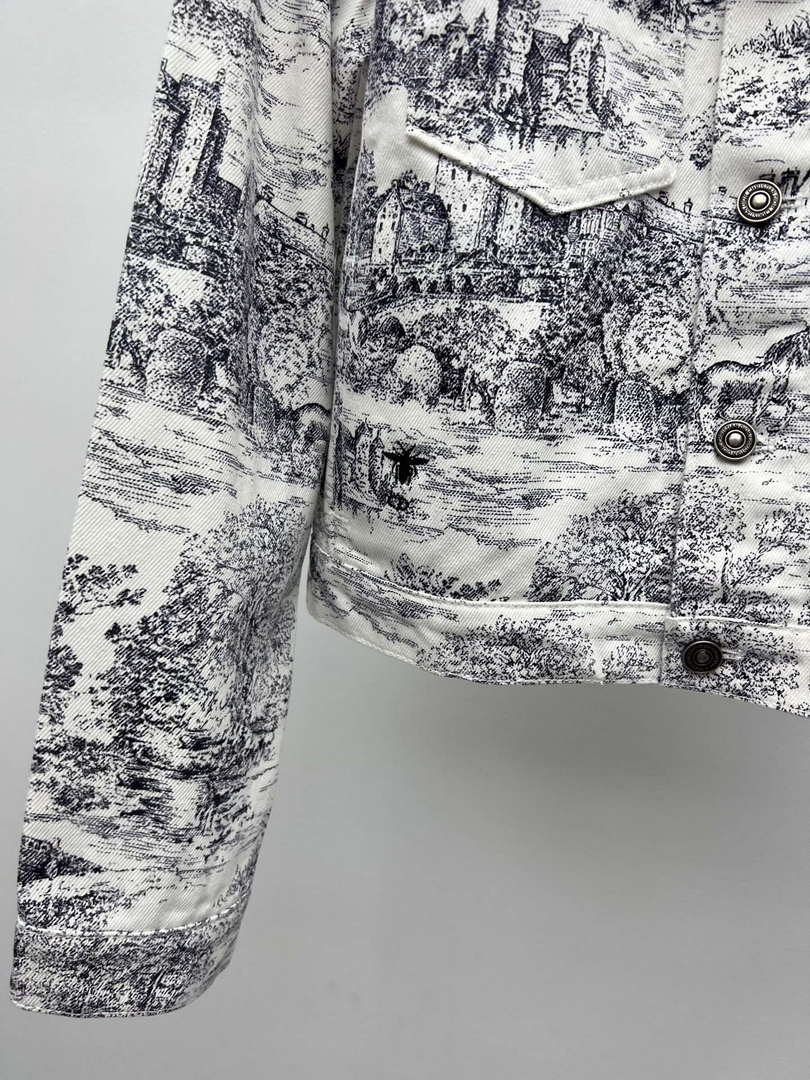 Dior Women's Tracksuit Casual Printed denim set Clothing D39004