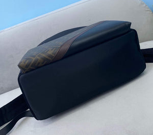 Fendi 2381 Backpack Black Fendi Nylon Shoulders Backpack 7VZ042 Black - Default Title - View 4