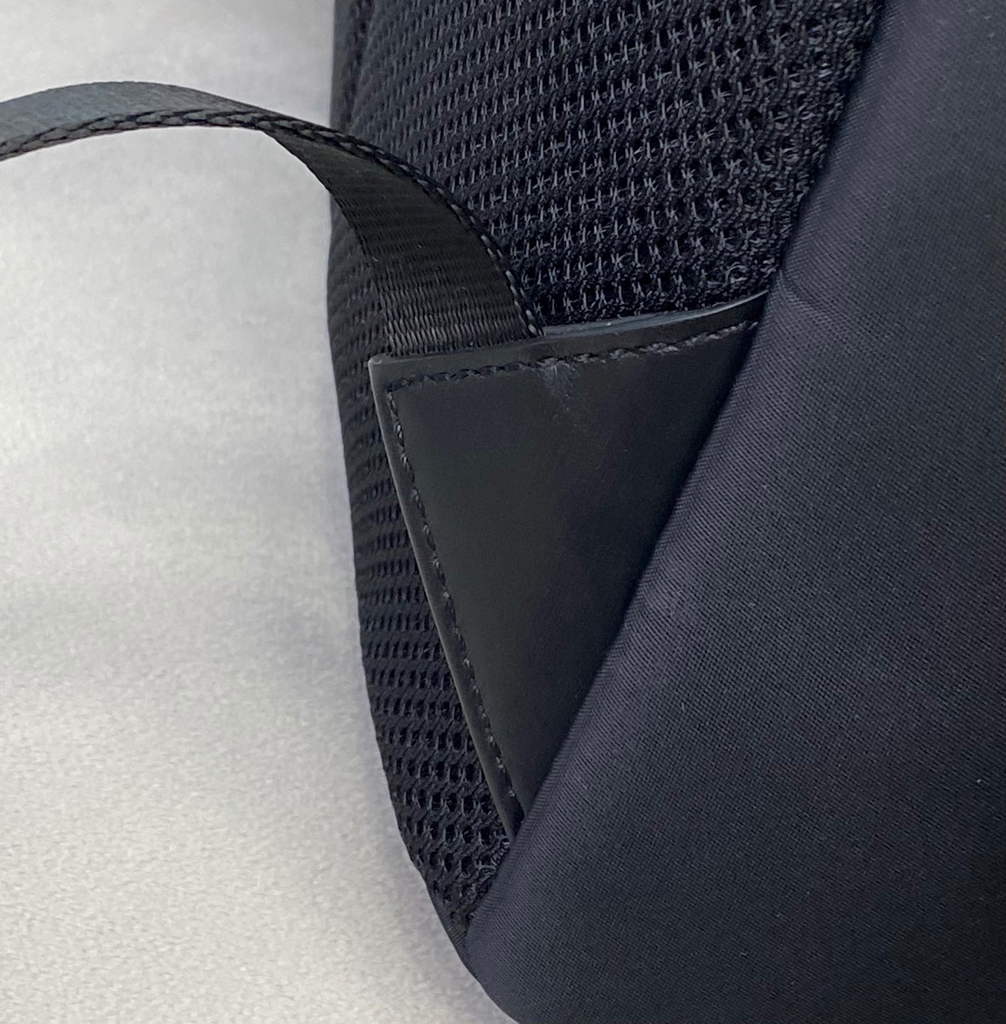 Fendi 2381 Backpack Black Fendi Nylon Shoulders Backpack 7VZ042 Black with red