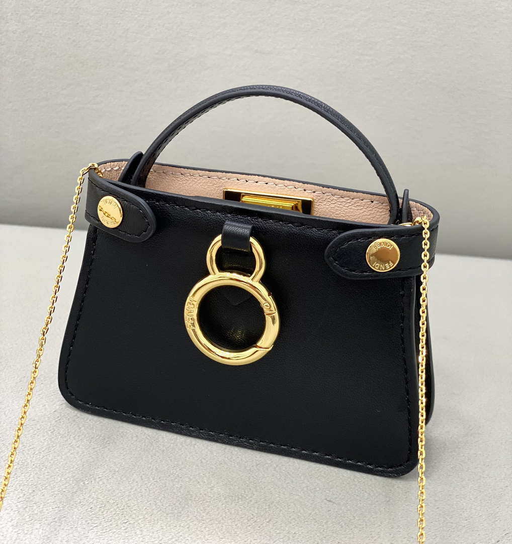 Fendi 7AR993 FENDI PICO PEEKABOO Charm 8385 Black - Default Title - View 2