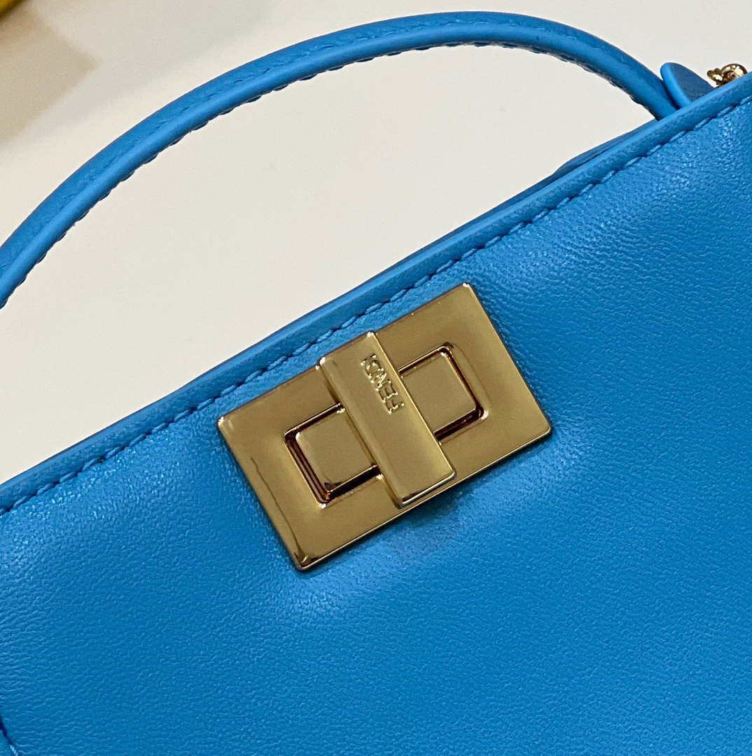Fendi 7AR993 FENDI PICO PEEKABOO Charm Blue 8385