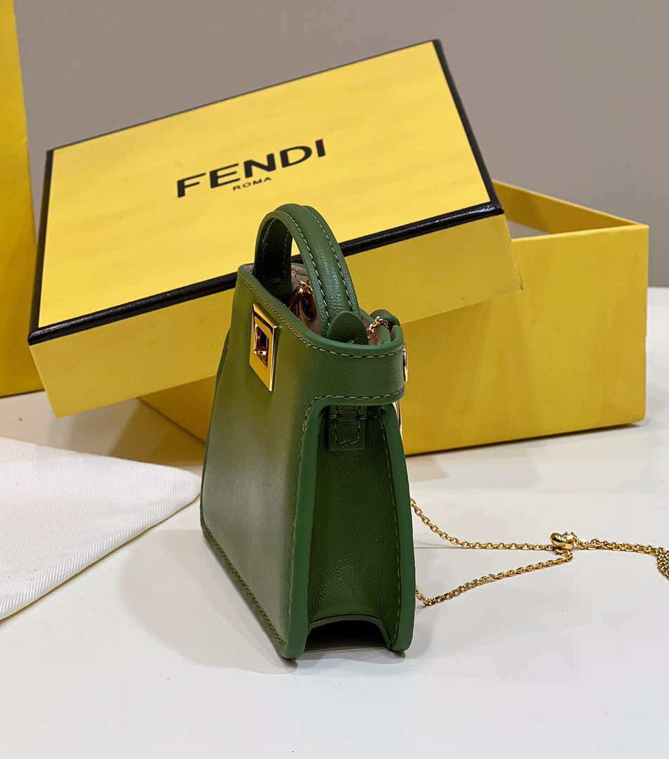 Fendi 7AR993 FENDI PICO PEEKABOO Charm 8385 Green - Default Title - View 3