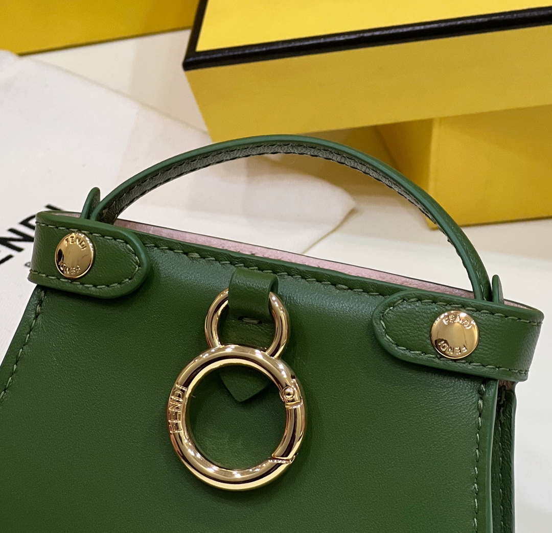 Fendi 7AR993 FENDI PICO PEEKABOO Charm 8385 Green - Default Title - View 5