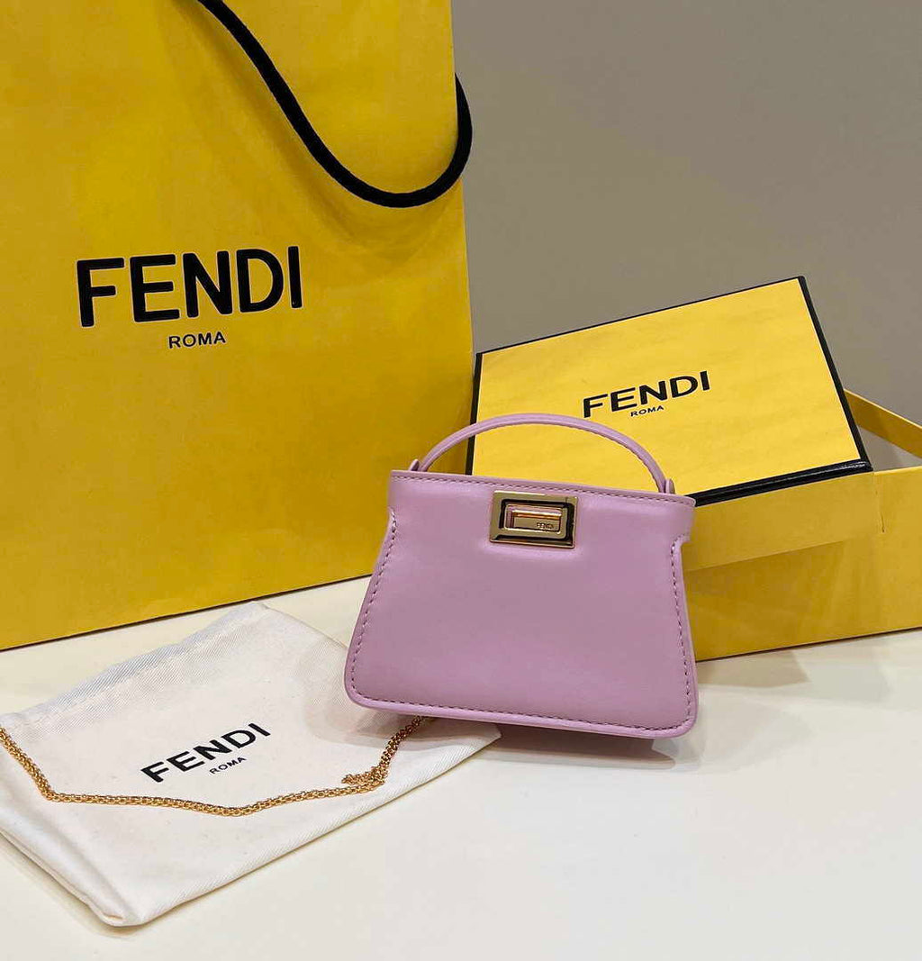 Fendi 7AR993 FENDI PICO PEEKABOO Charm 8385 Purple