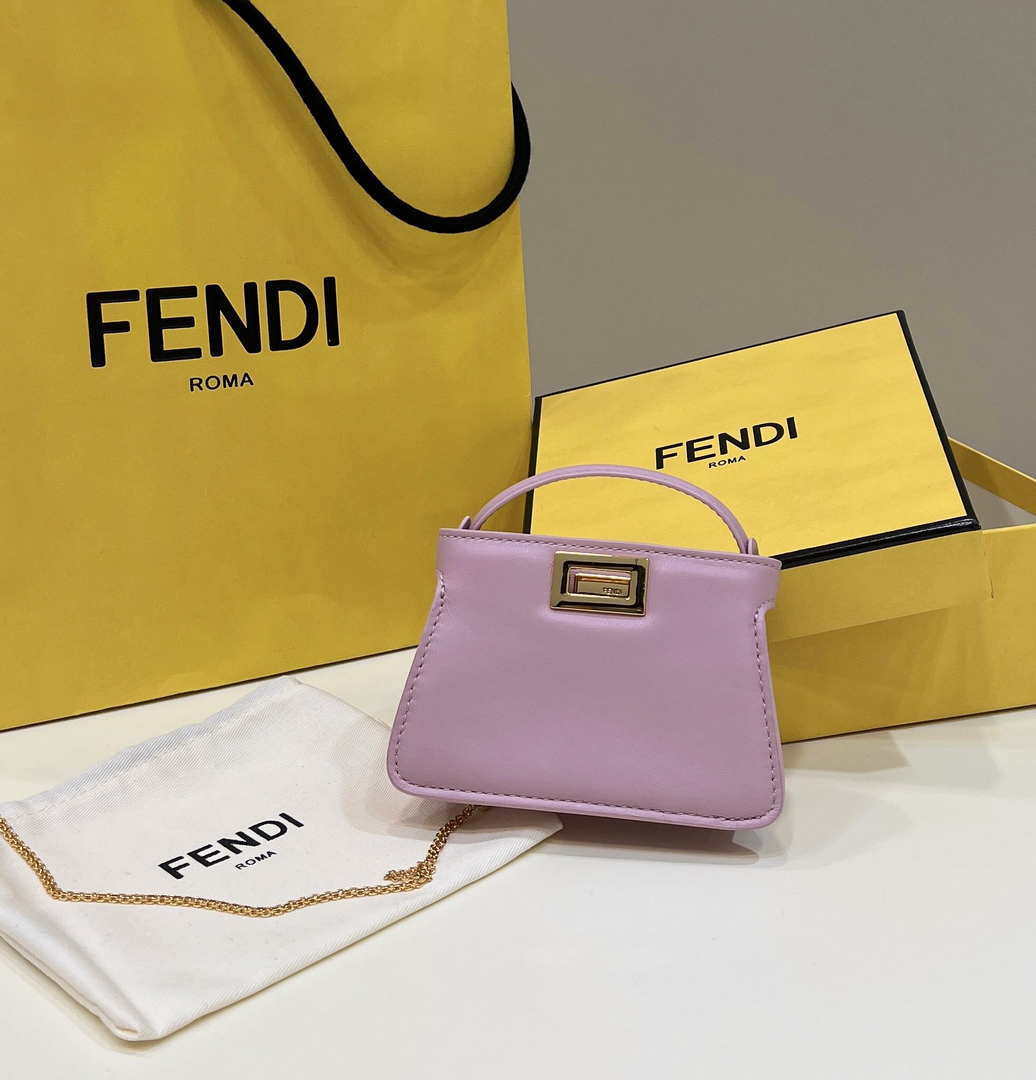 Fendi 7AR993 FENDI PICO PEEKABOO Charm 8385 Purple