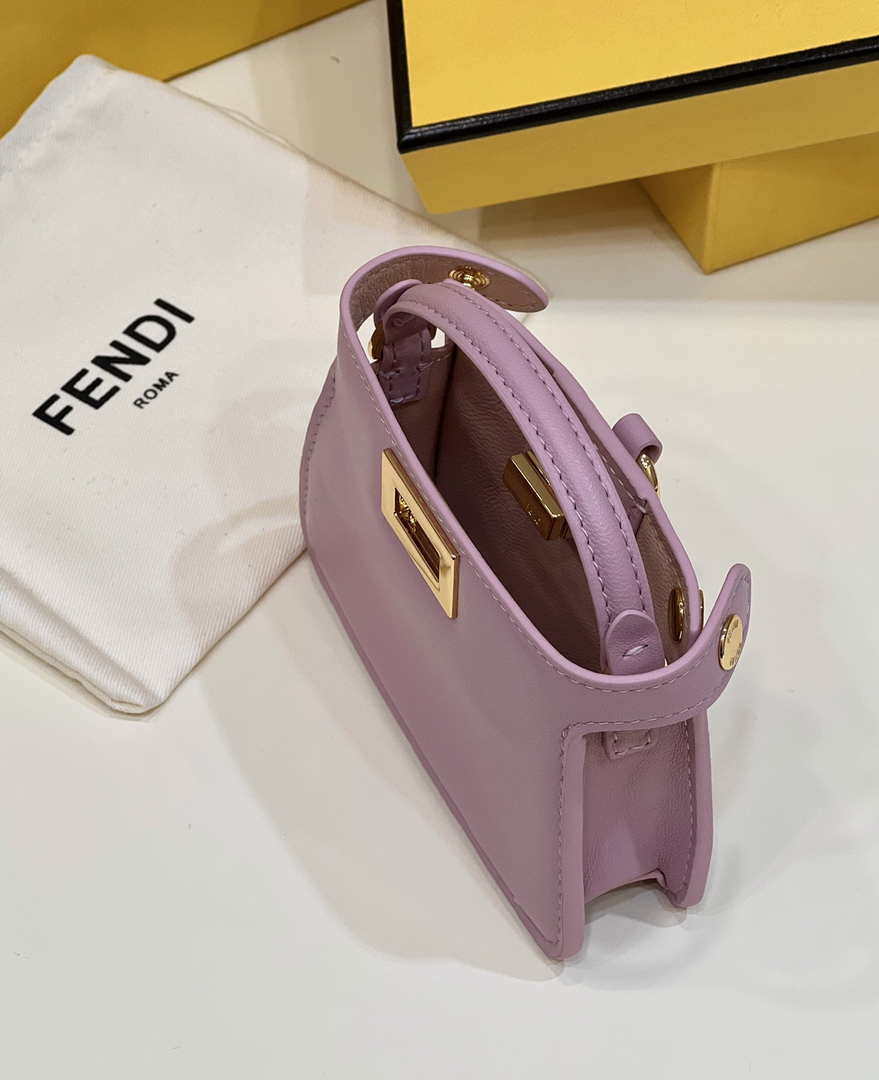 Fendi 7AR993 FENDI PICO PEEKABOO Charm 8385 Purple