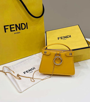 Fendi 7AR993 FENDI PICO PEEKABOO Charm 8385 Yellow - Default Title - View 2