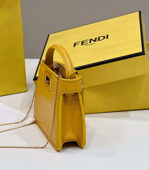 Fendi 7AR993 FENDI PICO PEEKABOO Charm 8385 Yellow - Default Title - View 3