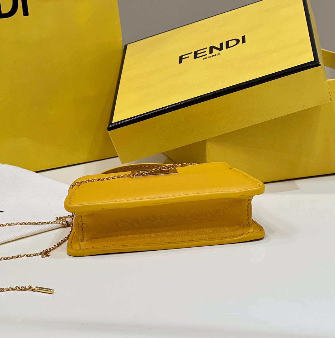 Fendi 7AR993 FENDI PICO PEEKABOO Charm 8385 Yellow