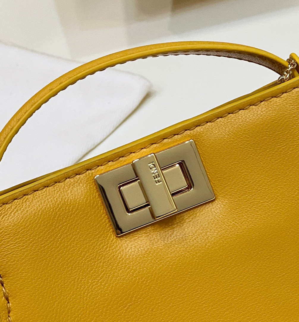 Fendi 7AR993 FENDI PICO PEEKABOO Charm 8385 Yellow - Default Title - View 6
