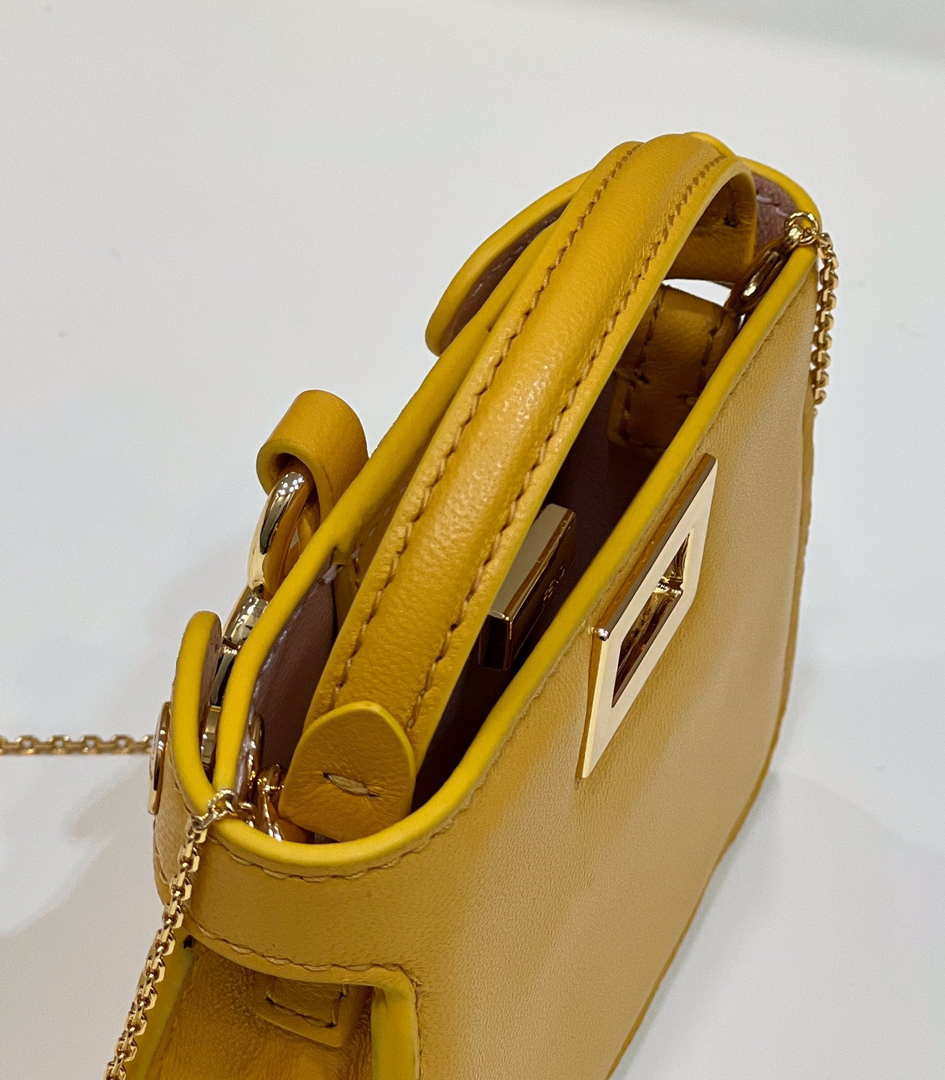 Fendi 7AR993 FENDI PICO PEEKABOO Charm 8385 Yellow - Default Title - View 8