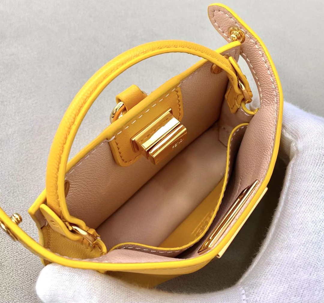 Fendi 7AR993 FENDI PICO PEEKABOO Charm 8385 Yellow - Default Title - View 9