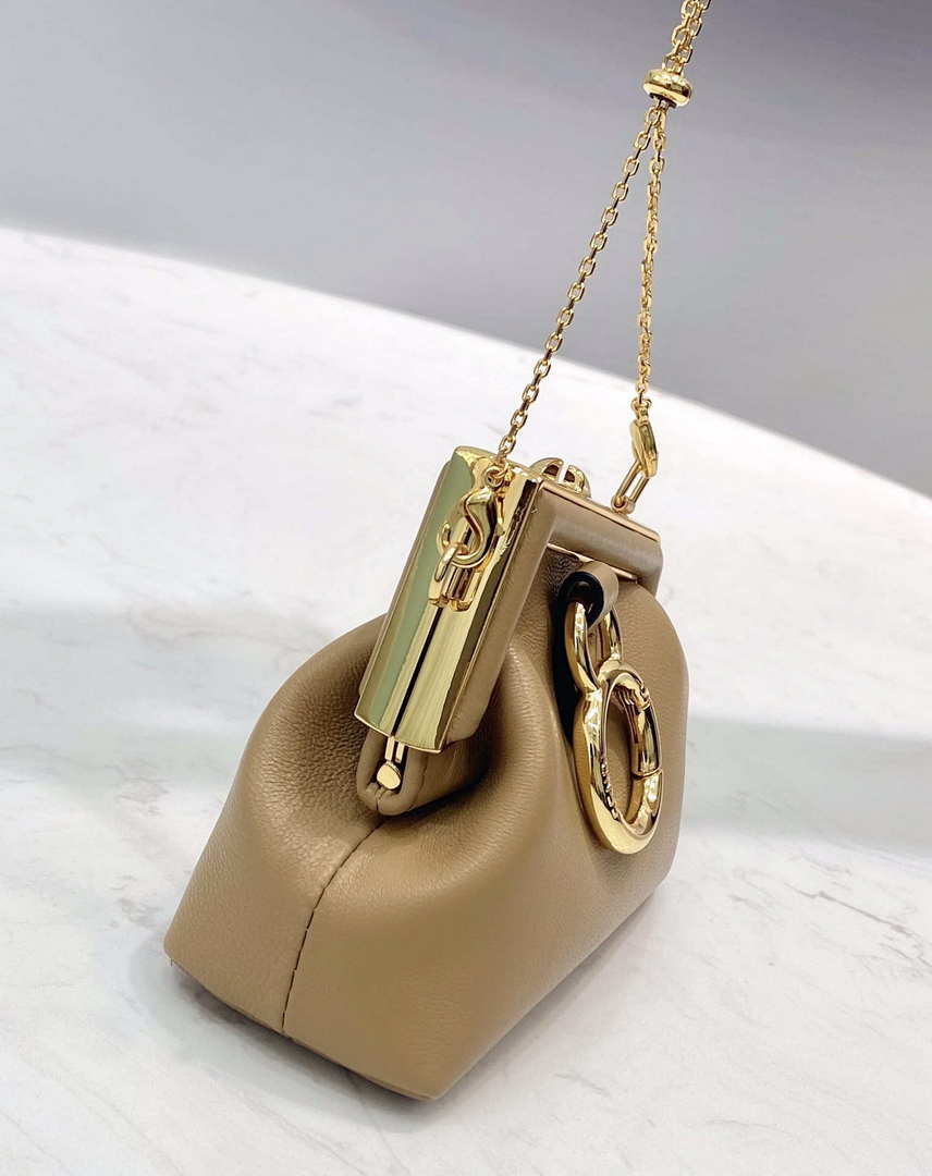 Fendi 7AS051 Nano Fendi First Charm Charm in Apricot nappa leather - Default Title - View 5