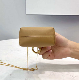 Fendi 7AS051 Nano Fendi First Charm Charm in Apricot nappa leather - Default Title - View 6