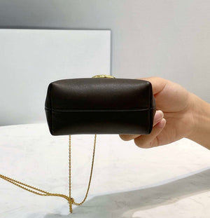 Fendi 7AS051 Nano Fendi First Charm Charm in Coffee nappa leather - Default Title - View 5