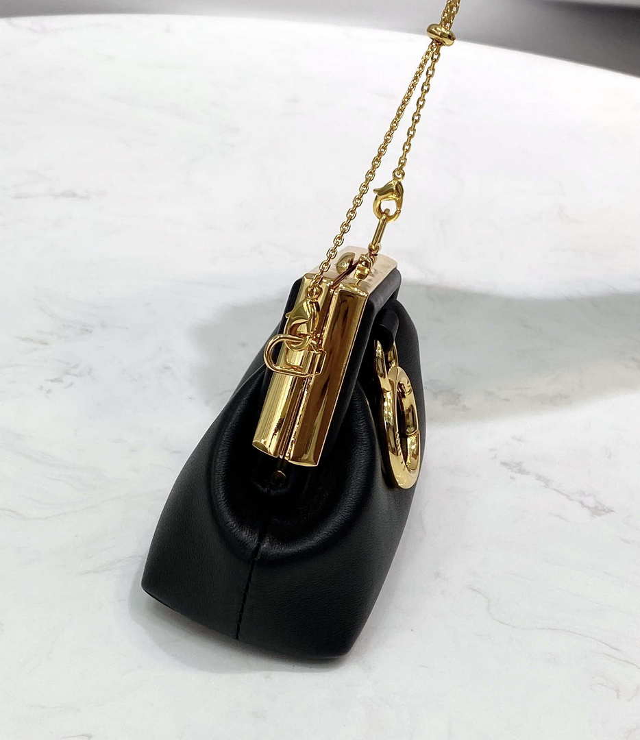 Fendi 7AS051 Nano Fendi First Charm Charm in Black nappa leather - Default Title - View 6
