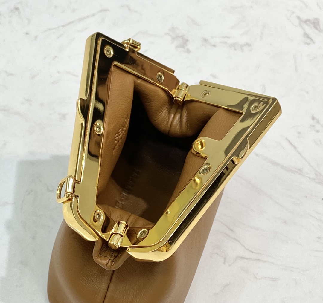 Fendi 7AS051 Nano Fendi First Charm Charm in Brown nappa leather - Default Title - View 6